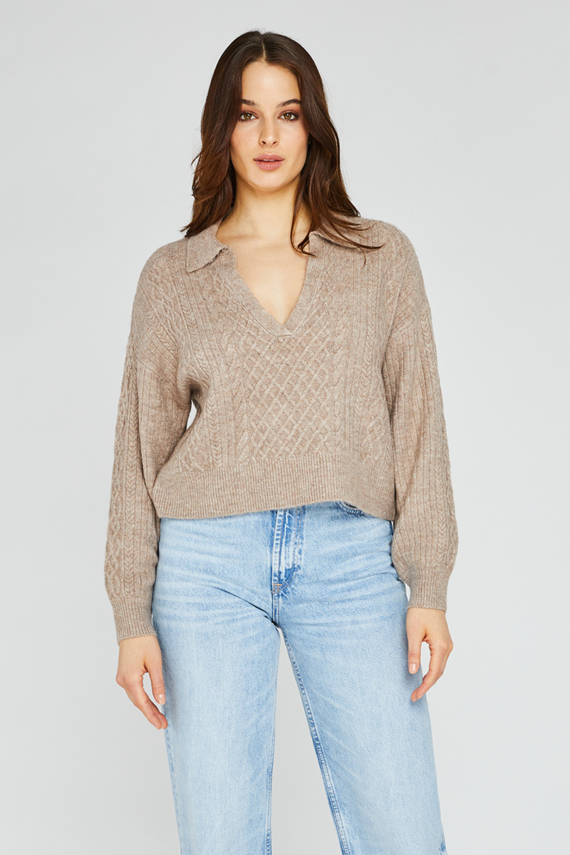Napa Heather Taupe Sweater
