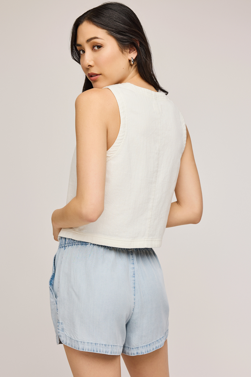 Kyra White Vest