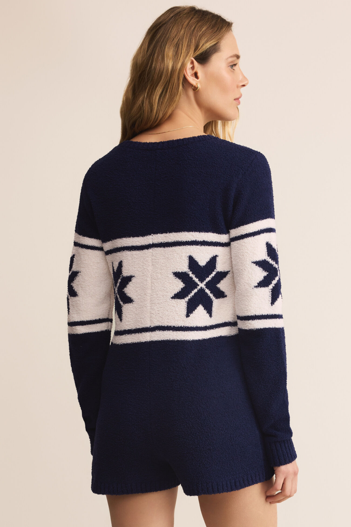 Nordic Blue Sapphire Plush Romper