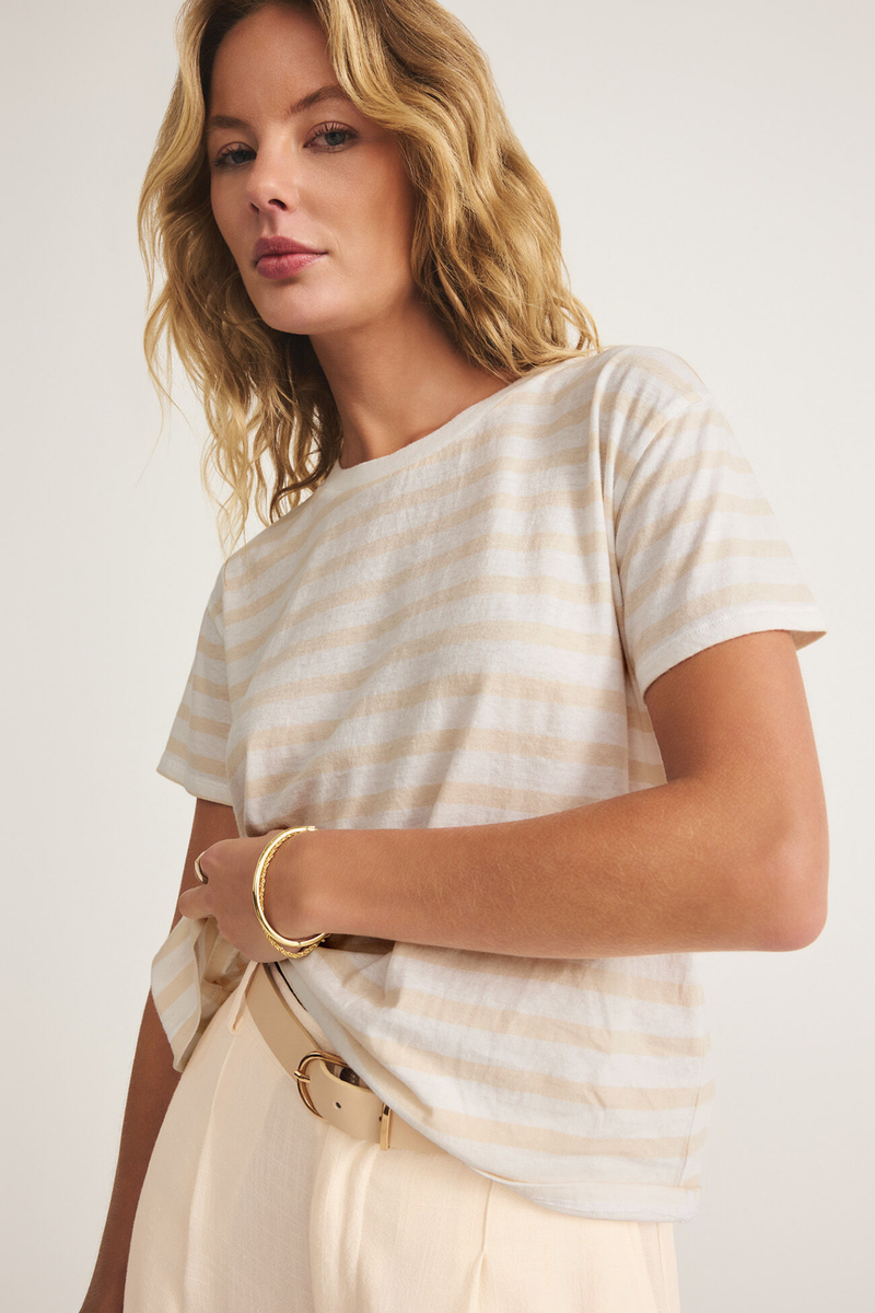 Go To Panna Cotta Stripe Tee