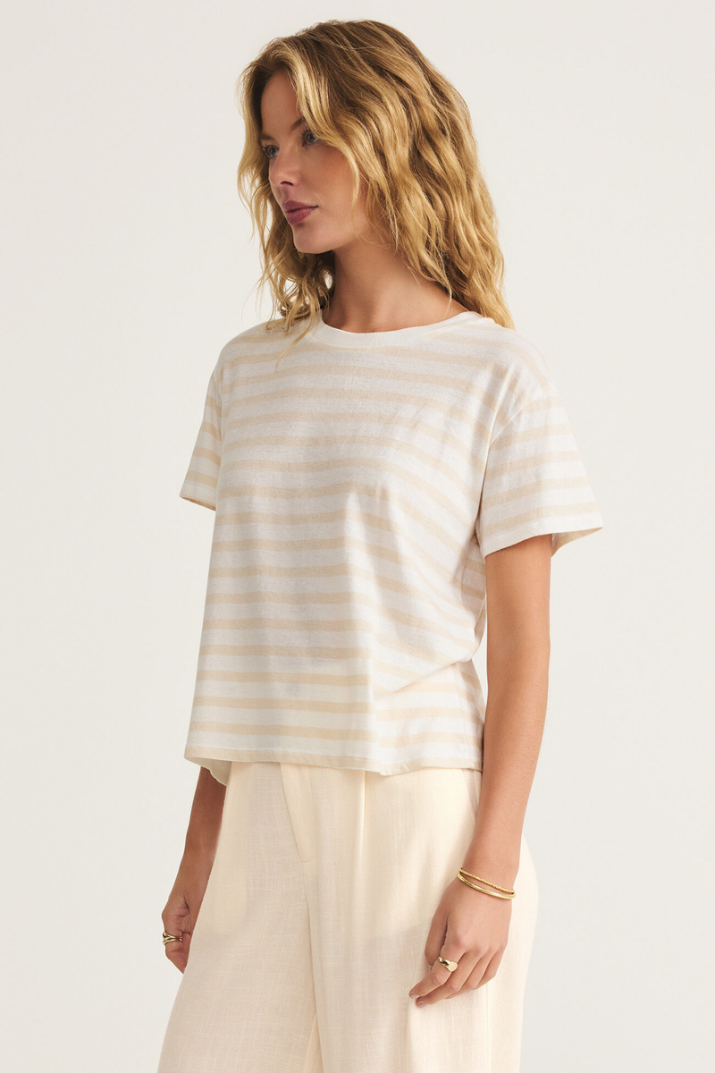 Go To Panna Cotta Stripe Tee