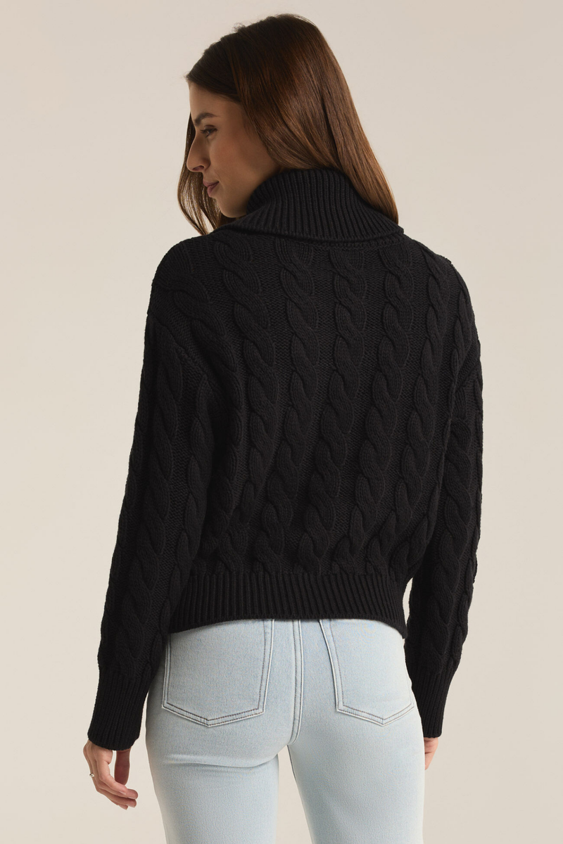 Hemingway Black Cable Cardigan