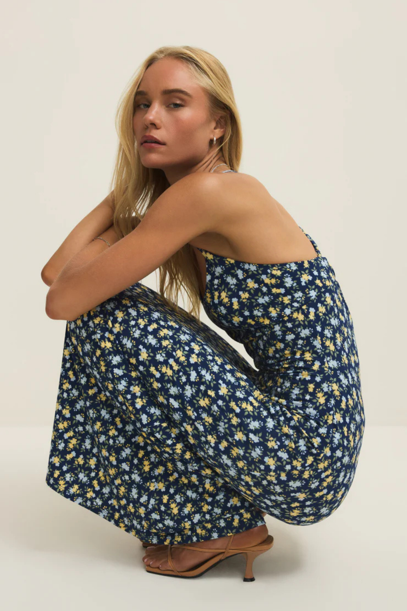 Chiara Eclipse Ditsy Midi Dress