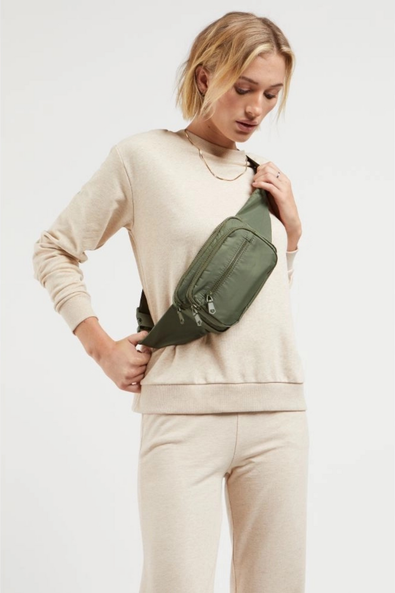 Hip Hugger Olive Belt Bag