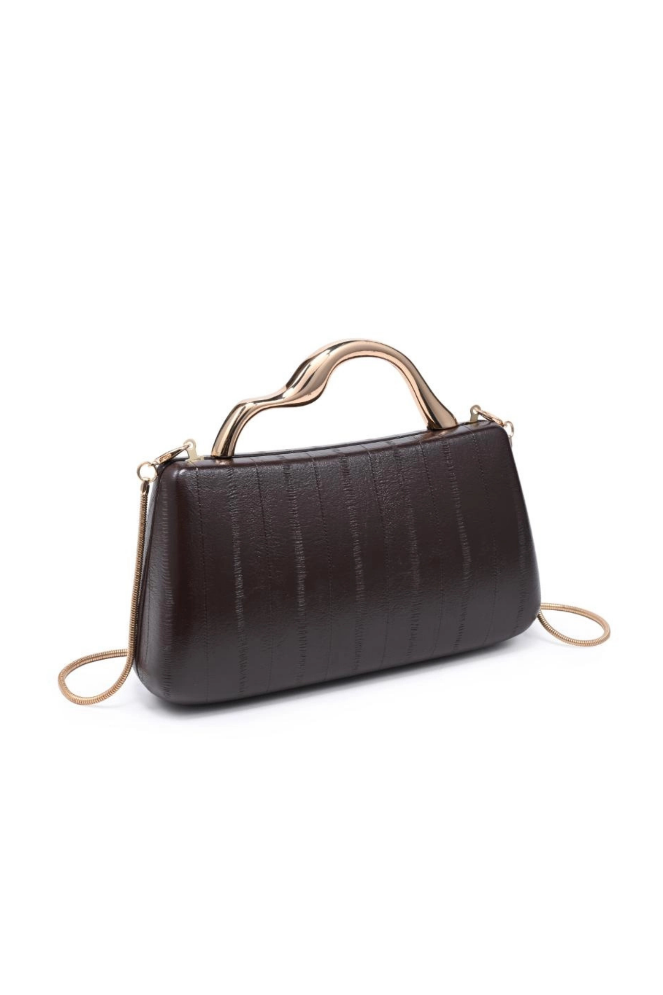 Nichelle Espresso Clutch
