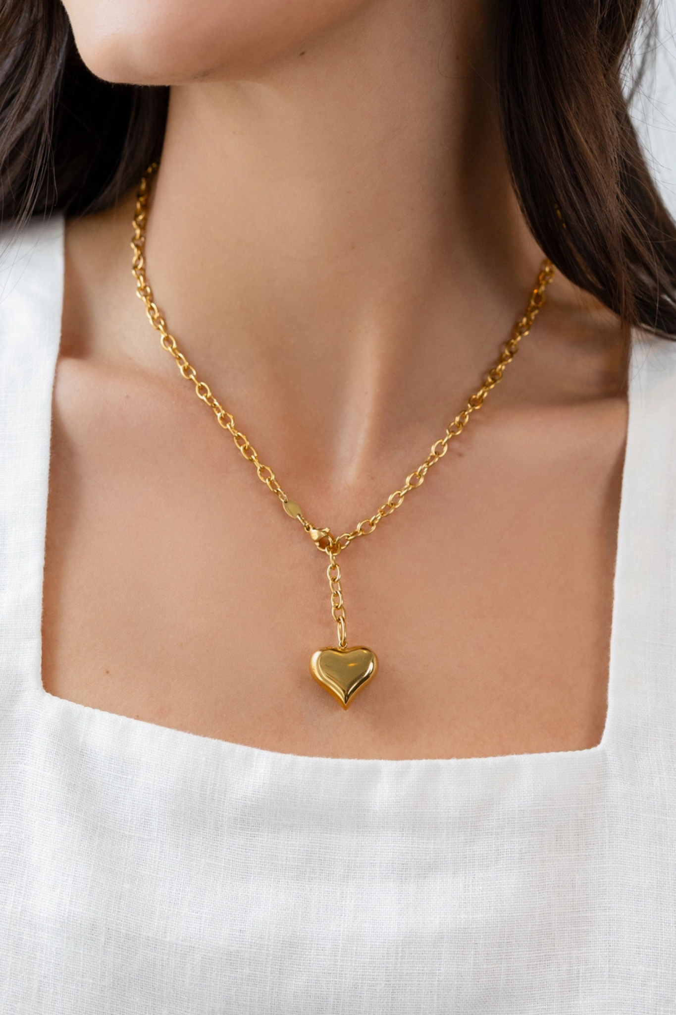 Puffy Heart Necklace