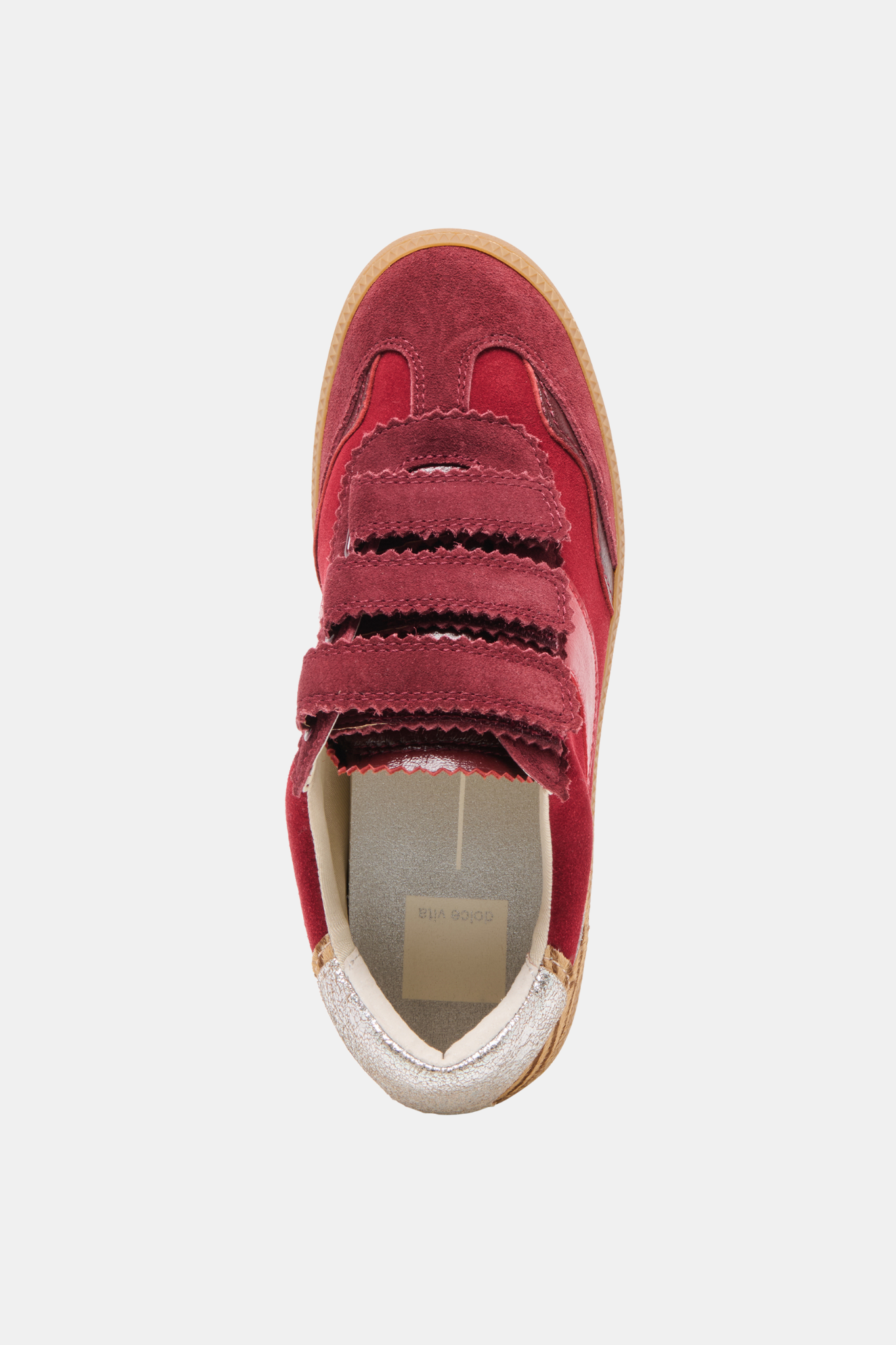Notice Oxblood Suede Velcro Sneaker