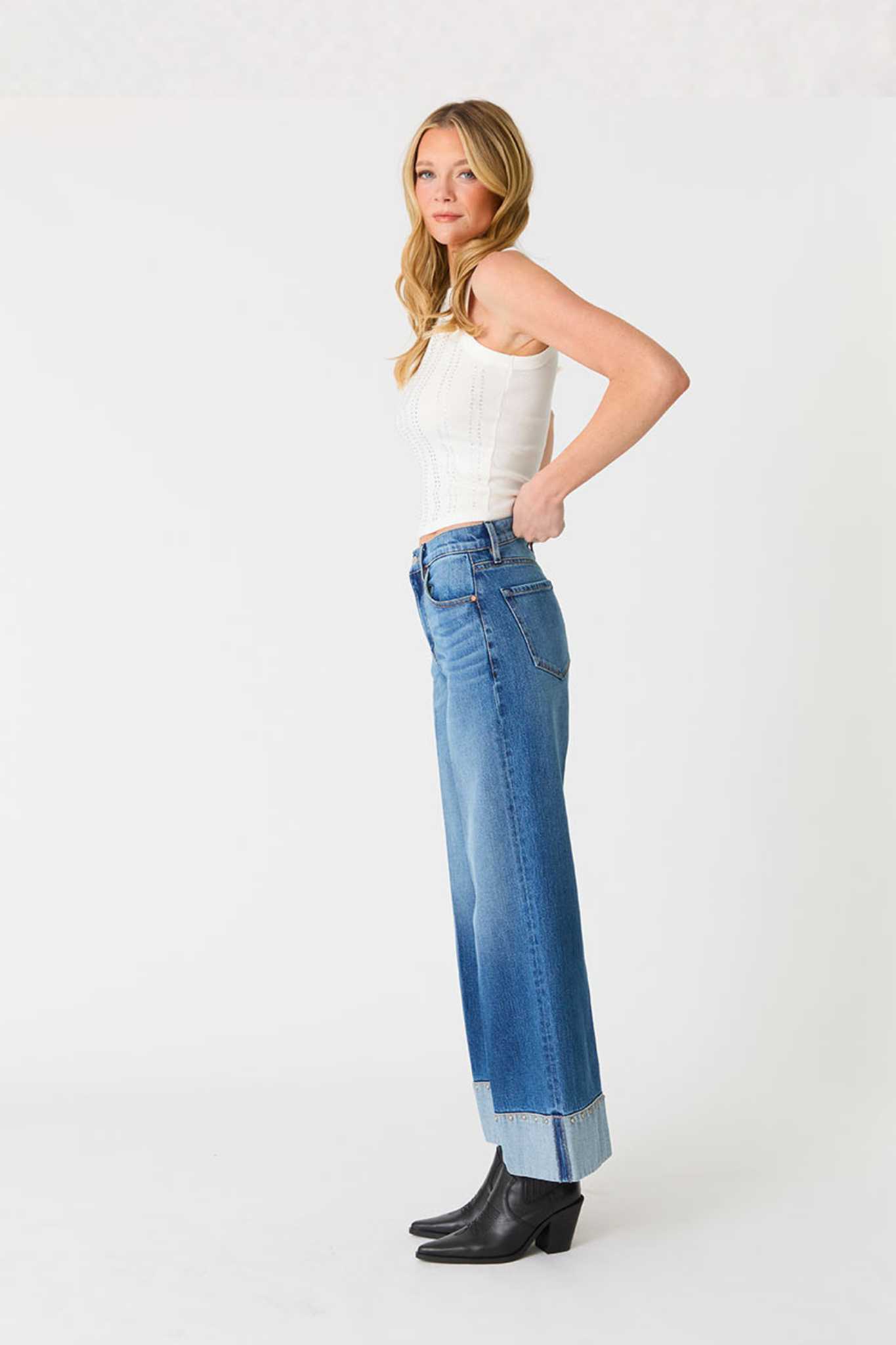 Parker Blue Moment Studded Cuffed