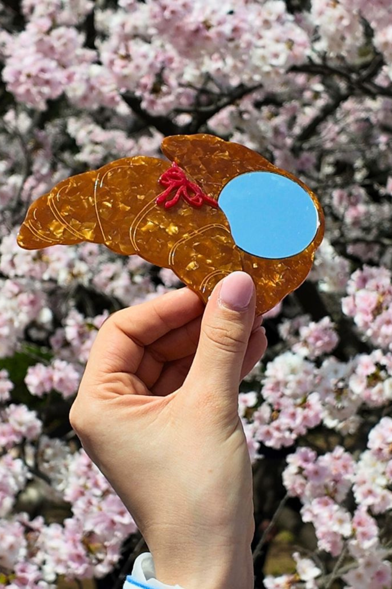 Croissant Compact Mirror