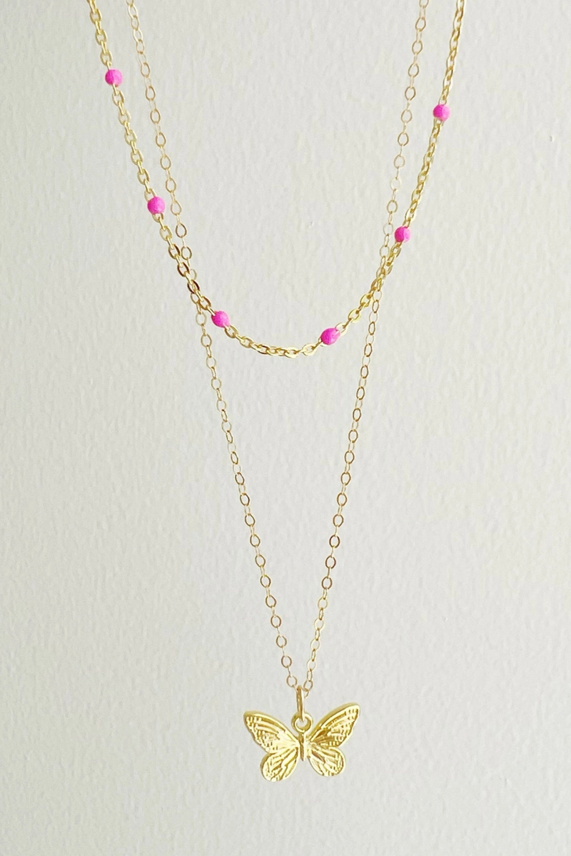 Lola Pink Layering Necklace