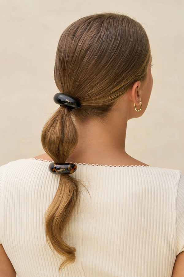 Medium Black + Tort Cloud Cuffs