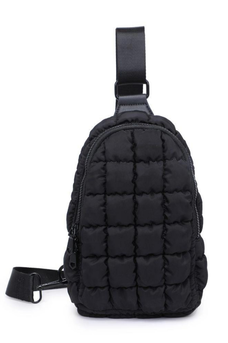 Rejuvenate Black Sling Backpack