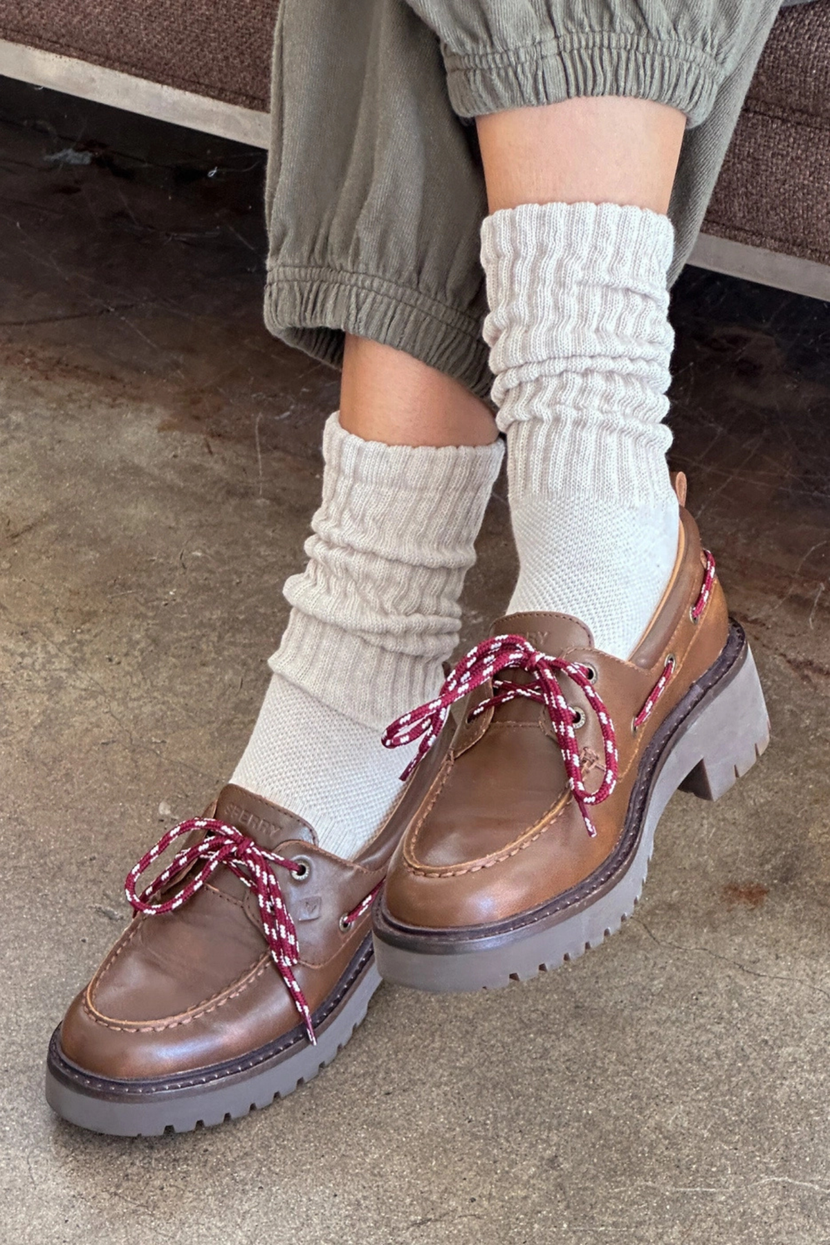 Oatmeal Ballet Socks