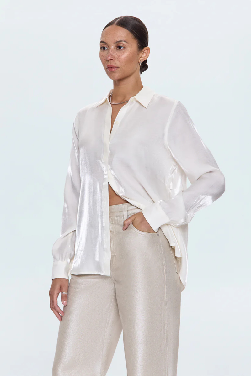 Tilda Ecru Button Up