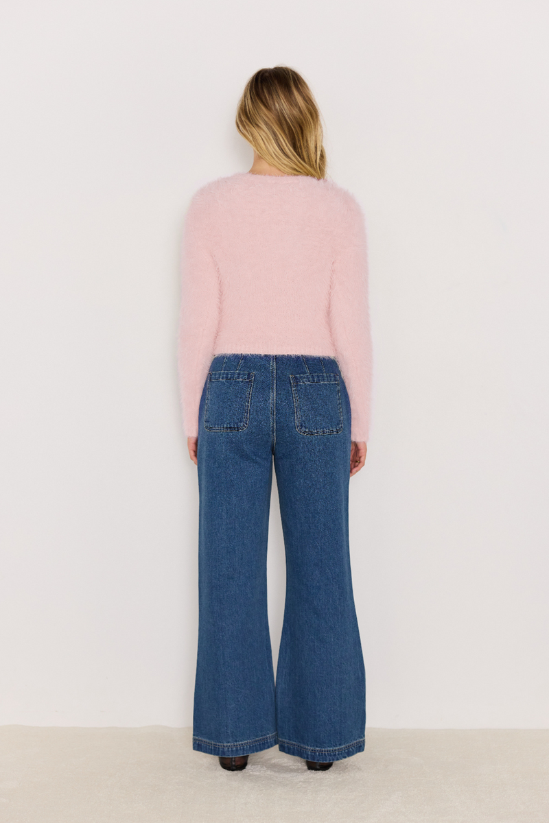 Irena Pink Fluffy Sweater