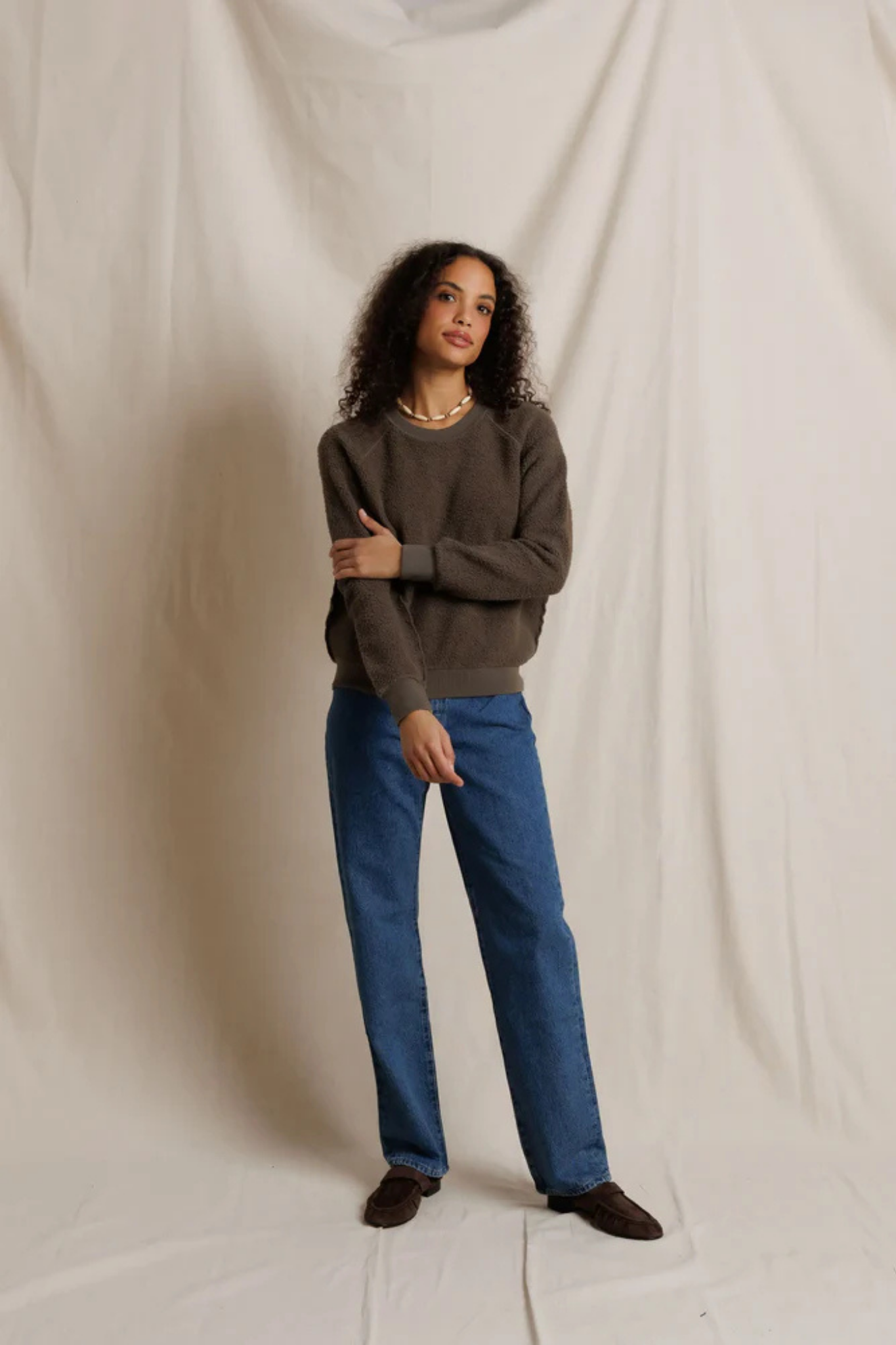 Ziggy Dark Olive Inside Out Pullover