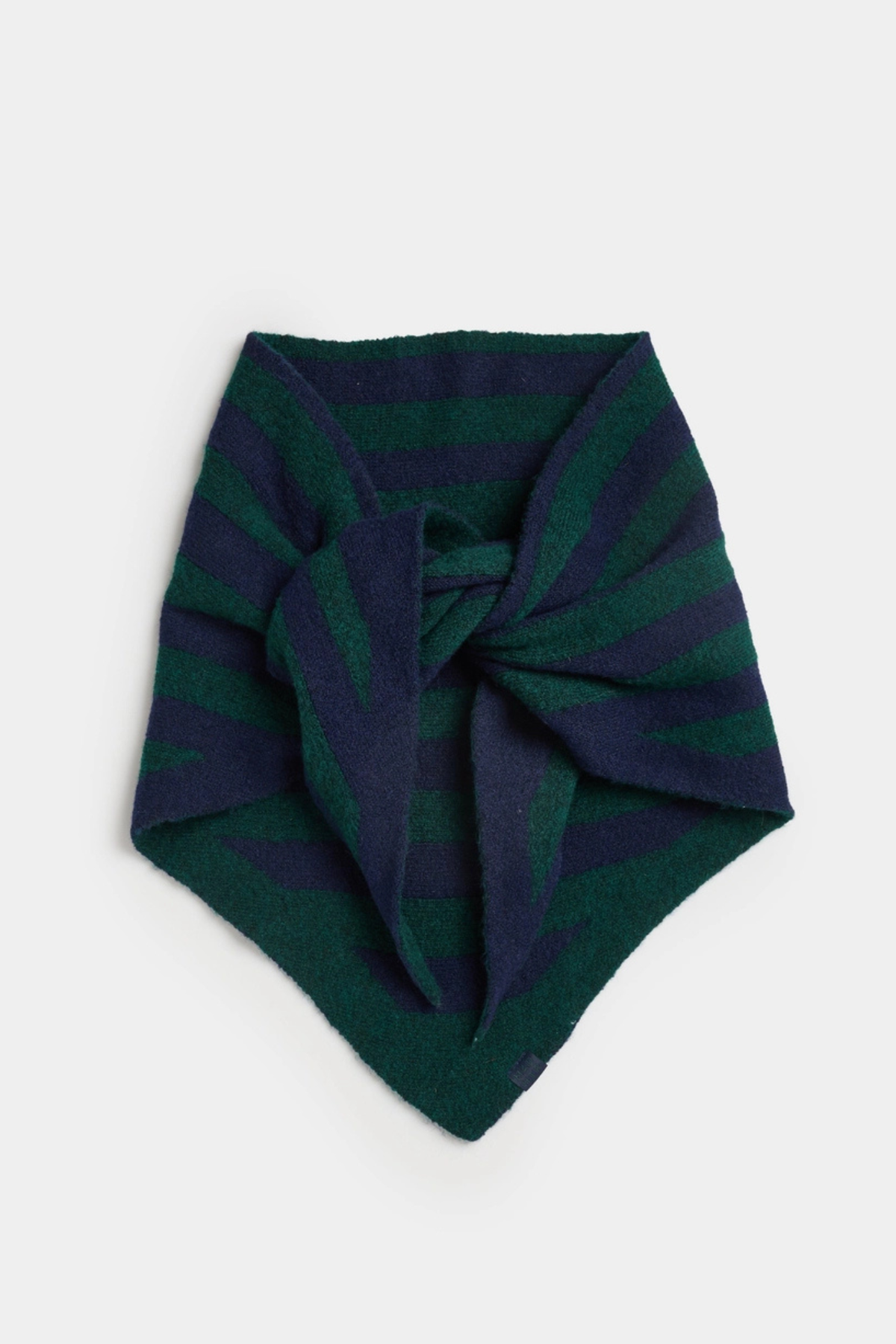 Navy/Green Triangle Scarf