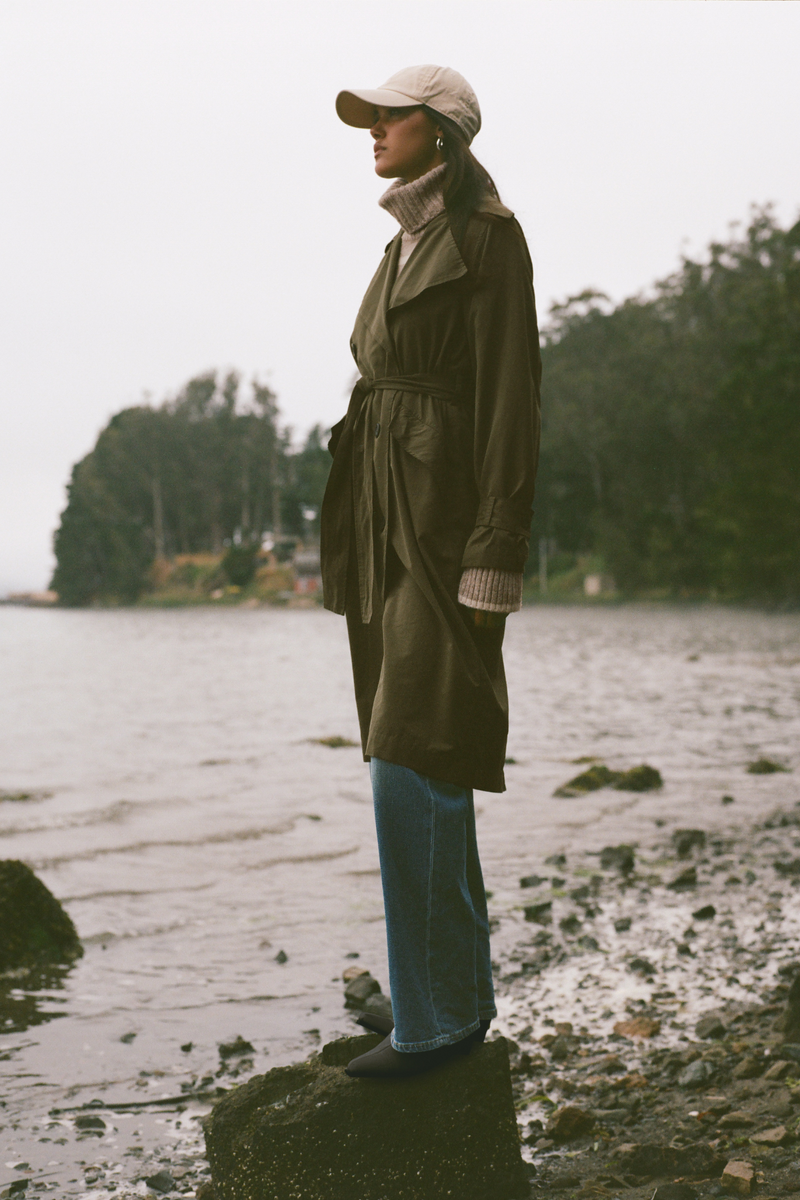 Dorian Leaf Trench Coat