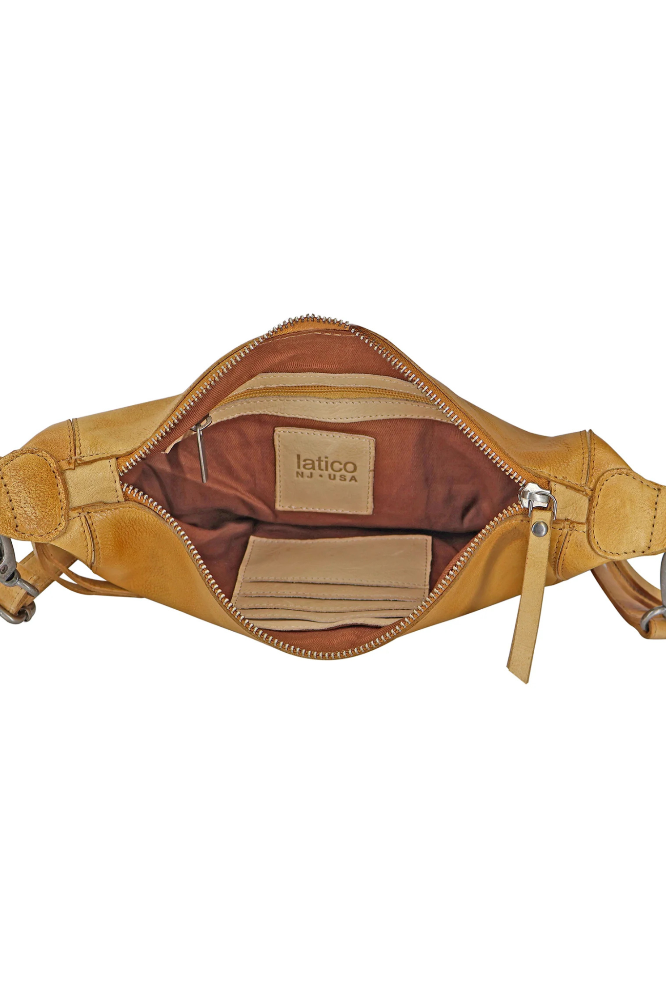 Crosby Camel Leather Sling Bag