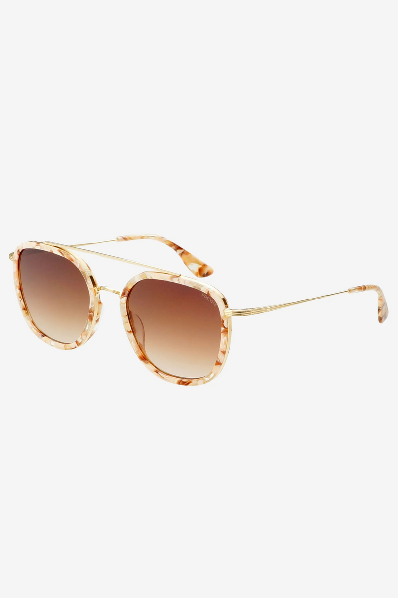 Weston Pink Pearl/Brown Acetate Sunglasses