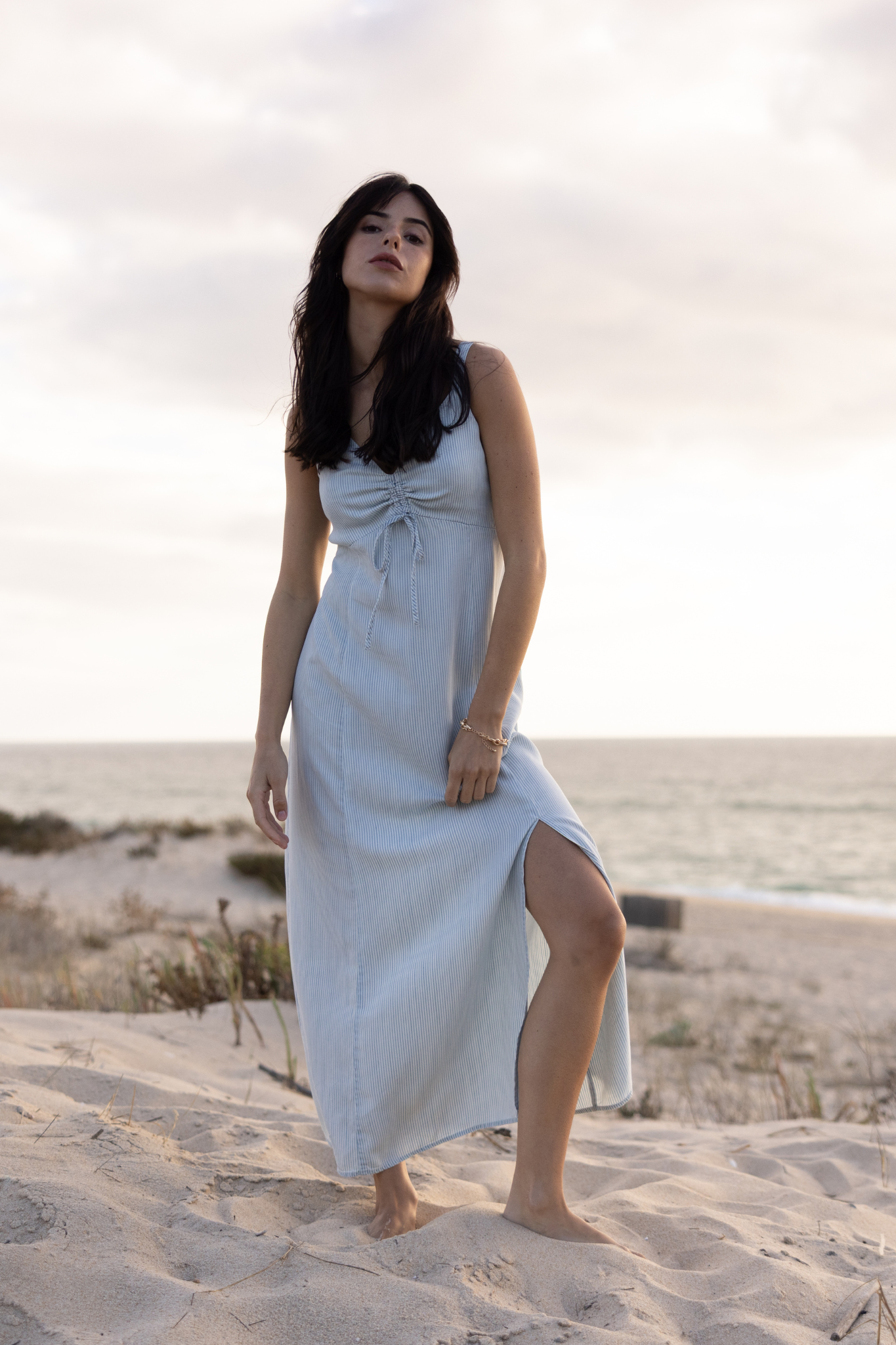 Renata Blue Stripe Dress