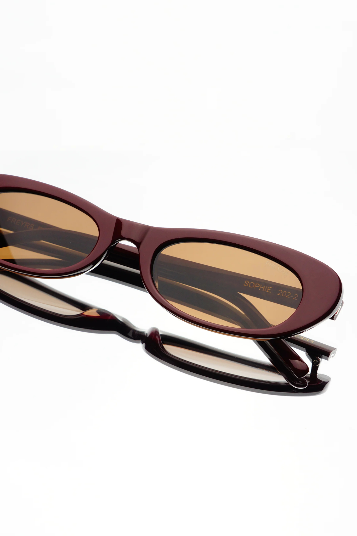 Sophie Burgundy Acetate Sunglasses