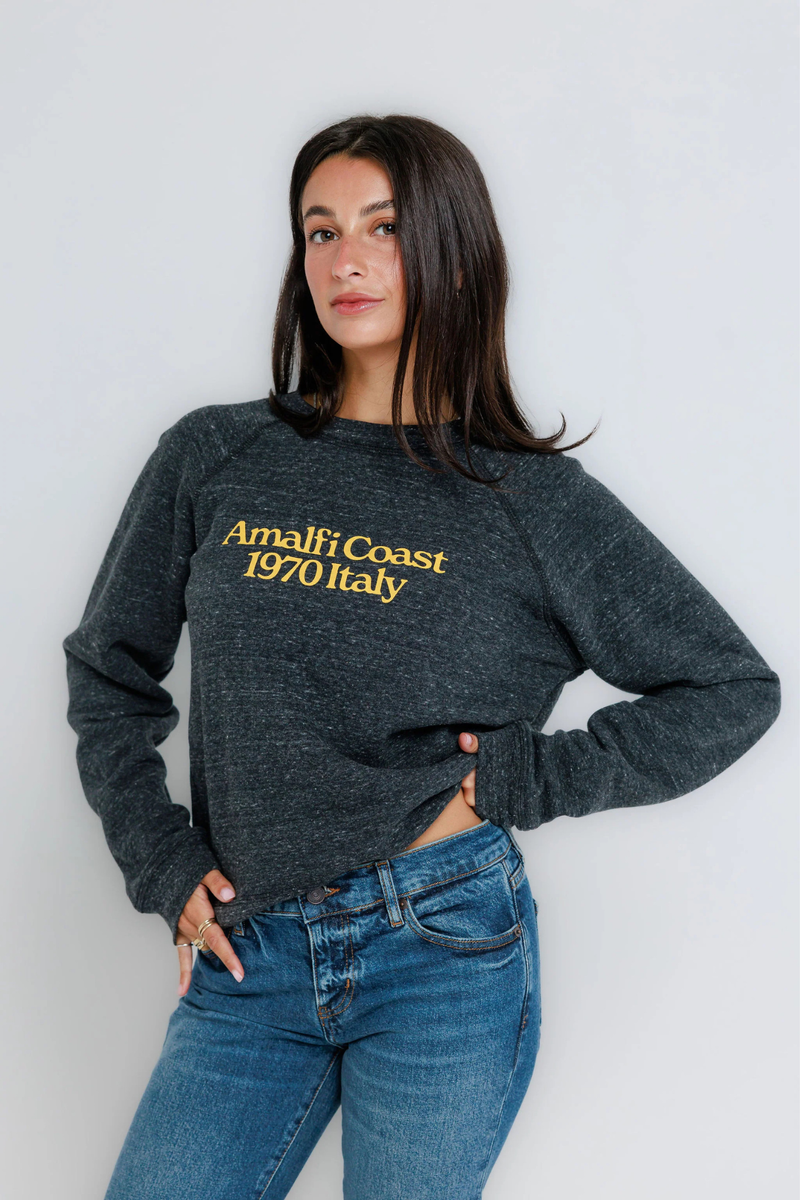 Amalfi Coast Raglan Crew