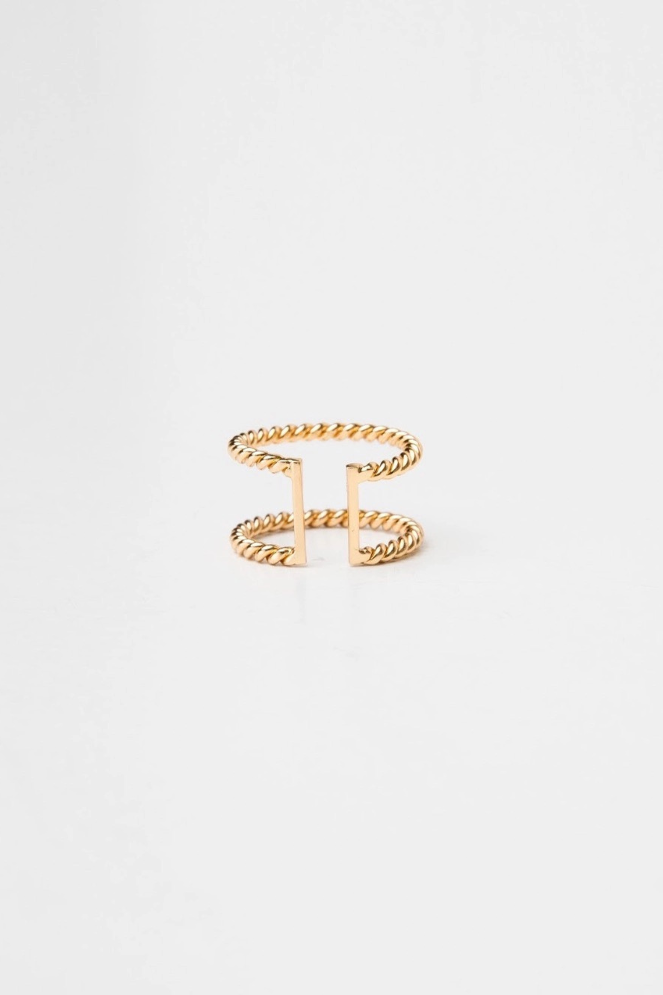 Twisted Aspen Double Ring