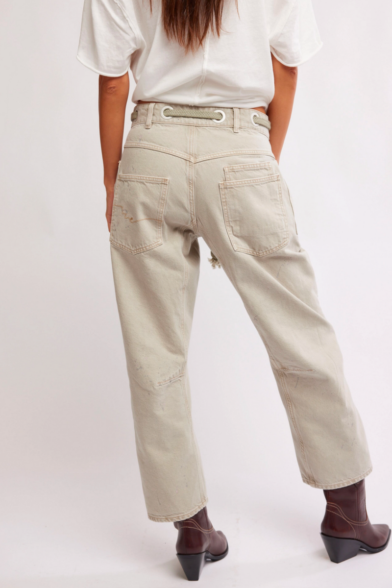 Moxie Jetty Pull-On Barrel Jeans