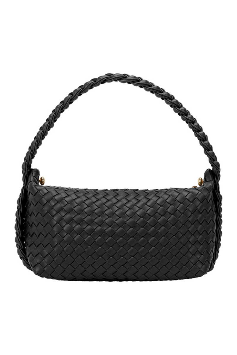 Alma Black Top Handle Bag