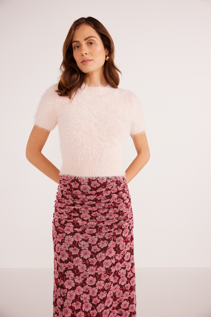 Dakota Carnation Ditsy Midi Skirt