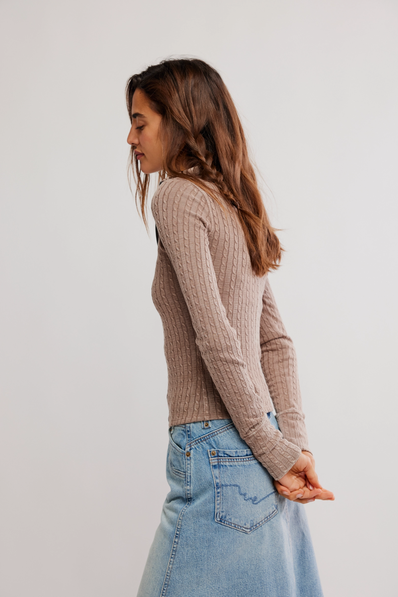 Brunch Girl Cocoa Zip Up