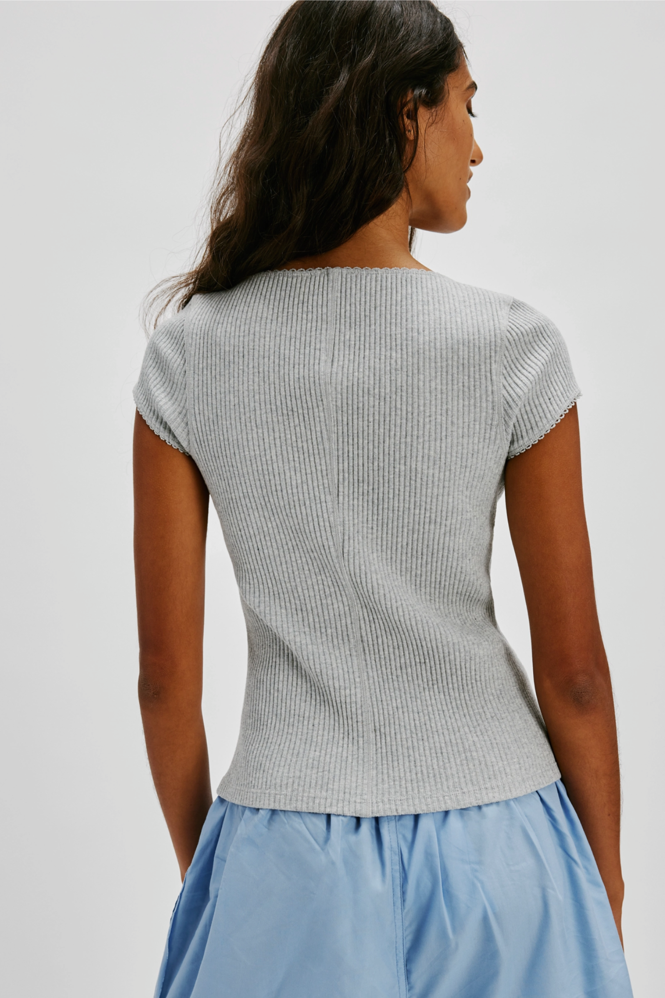 Most Wanted Heather Grey Top