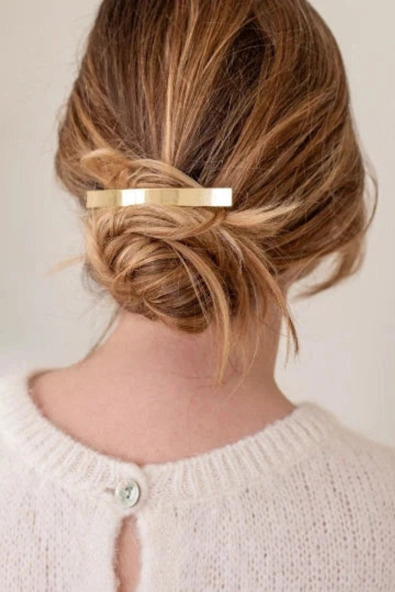 Gold Sleek Hair Clasp