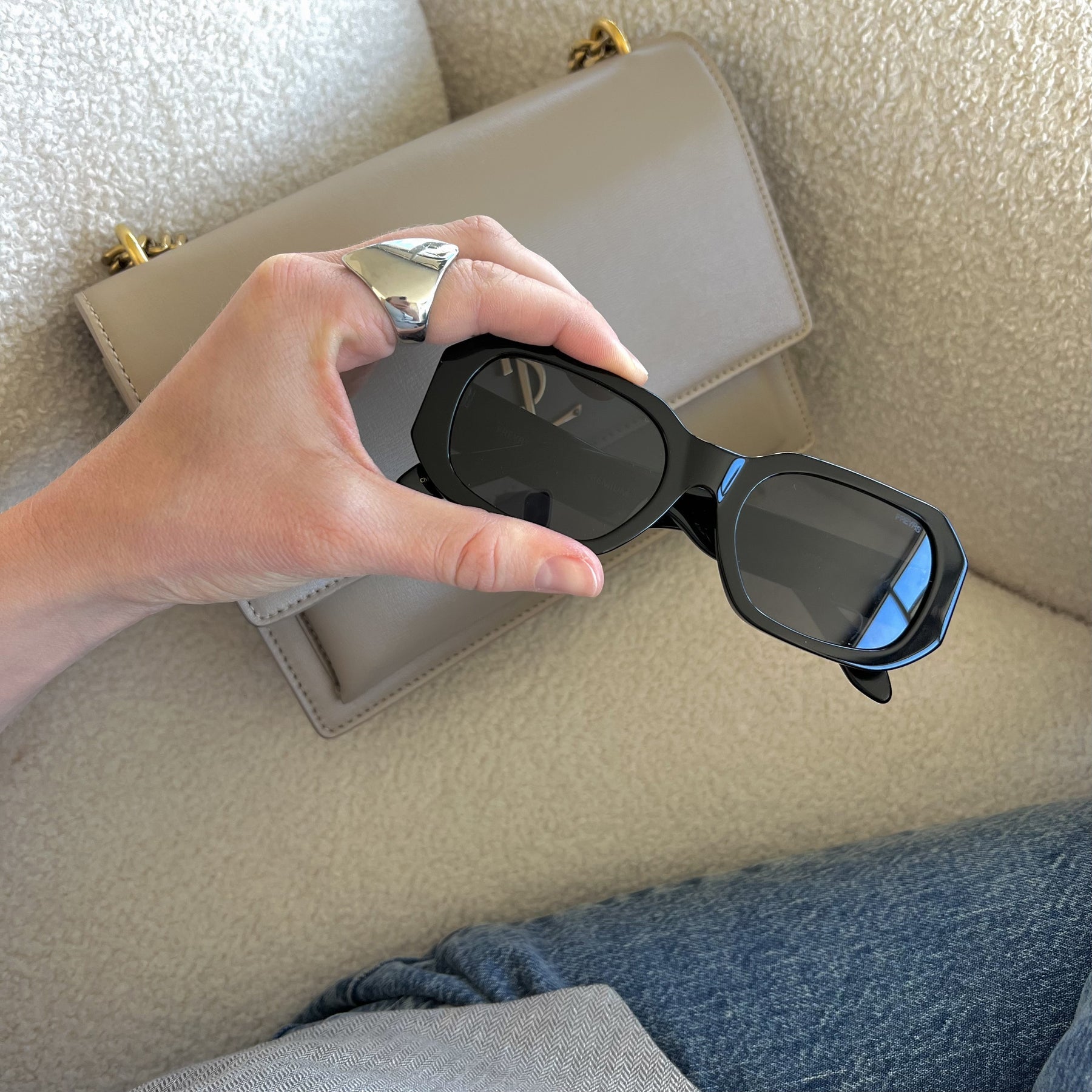 Onyx Black Acetate Sunglasses