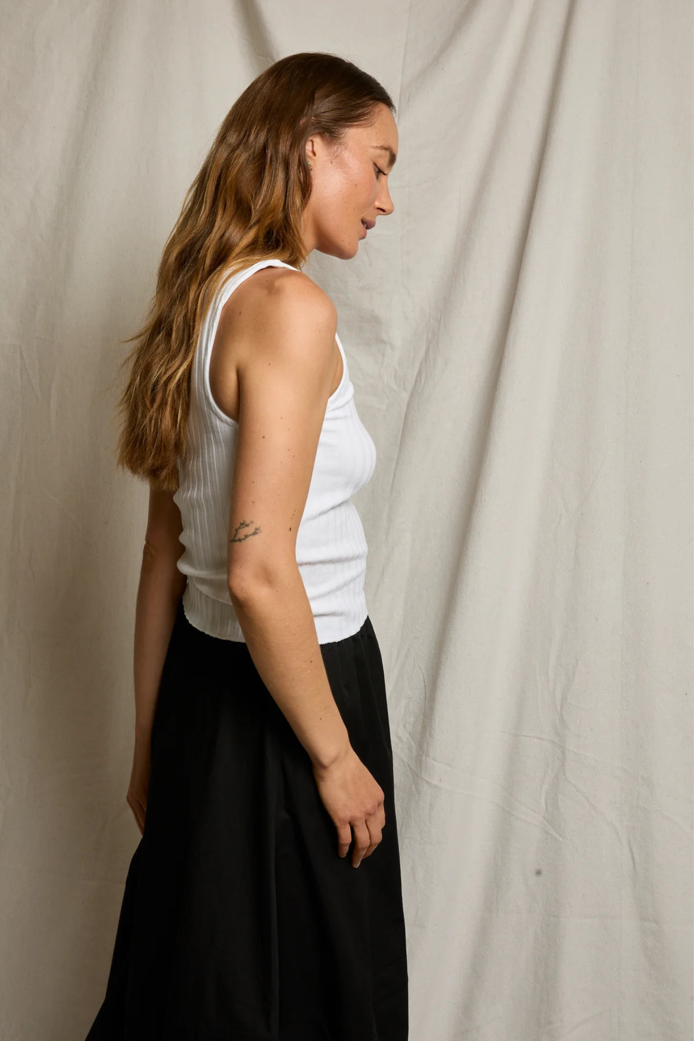 Rae White Rib Tank