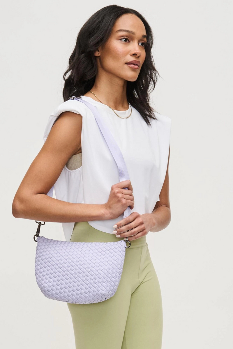 Ethereal Lilac Woven Neoprene Crossbody