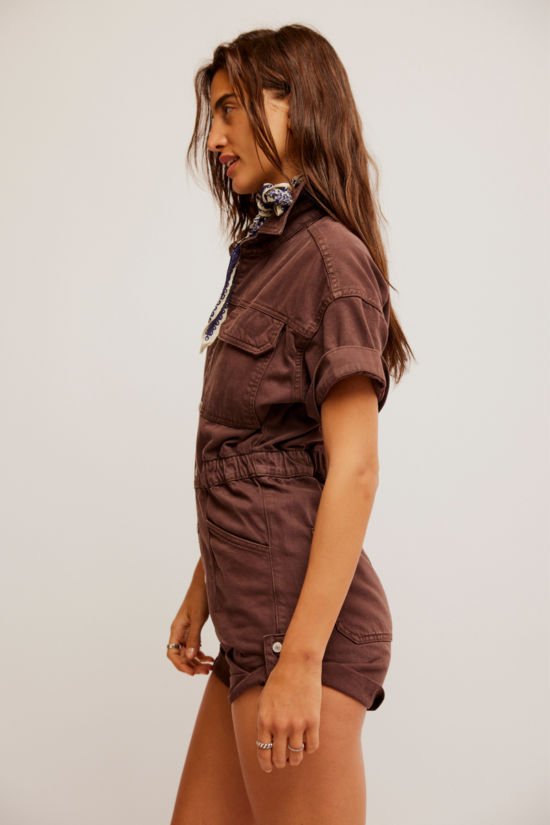 Marci Mocha Cuffed Shortall