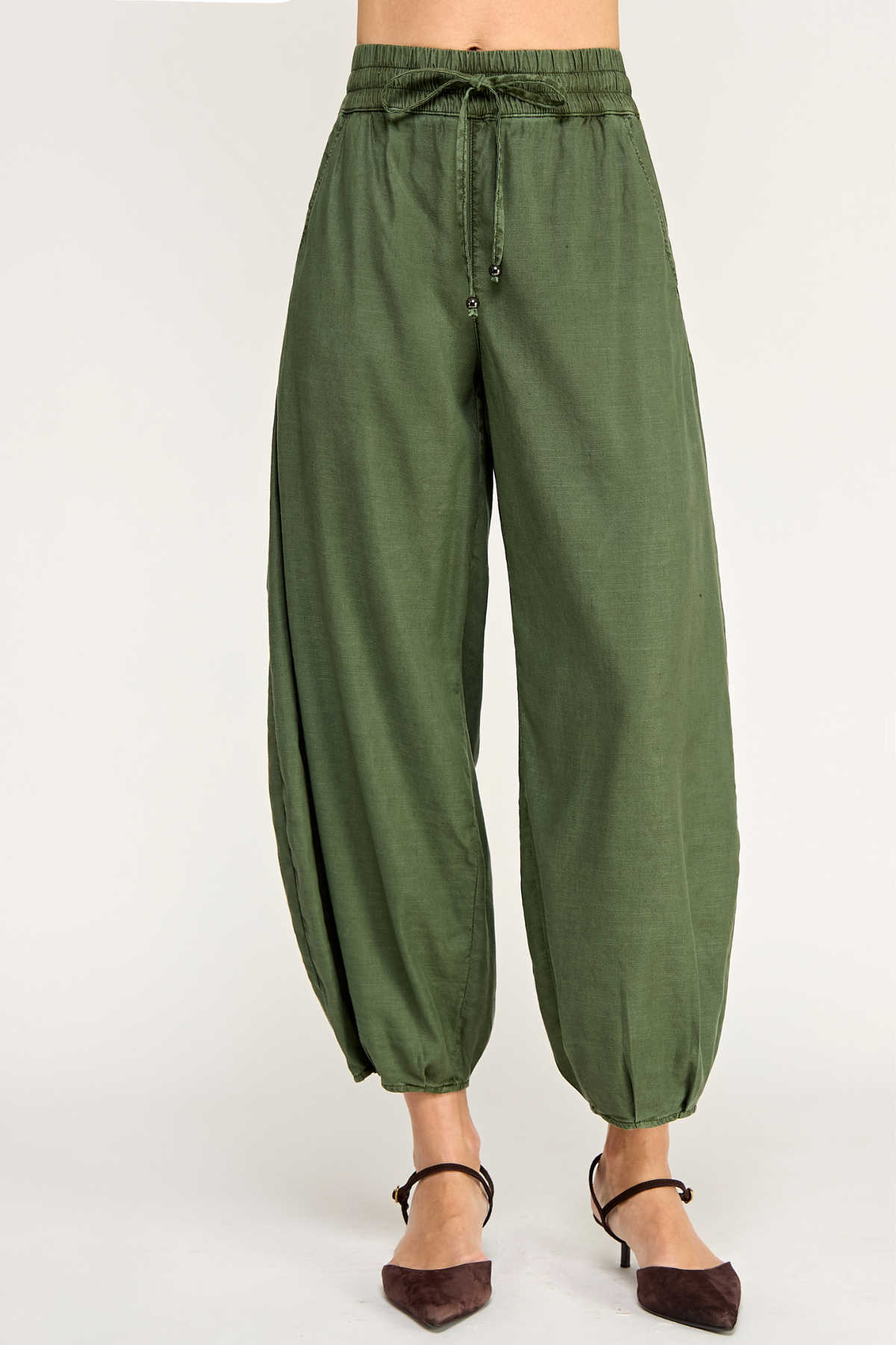Ellie Avocado Mini Balloon Pant