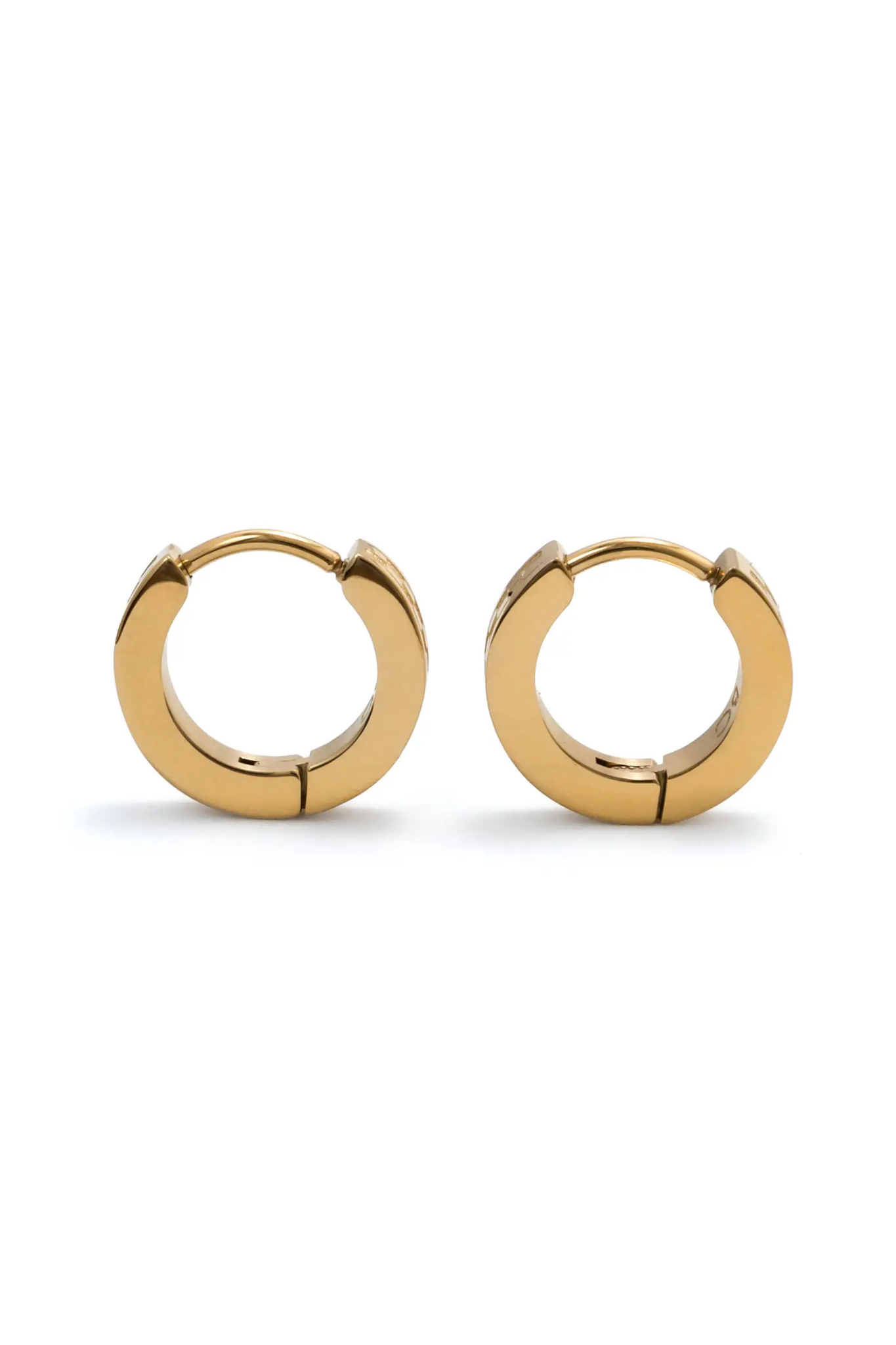 Chess Gold Huggie Earrings