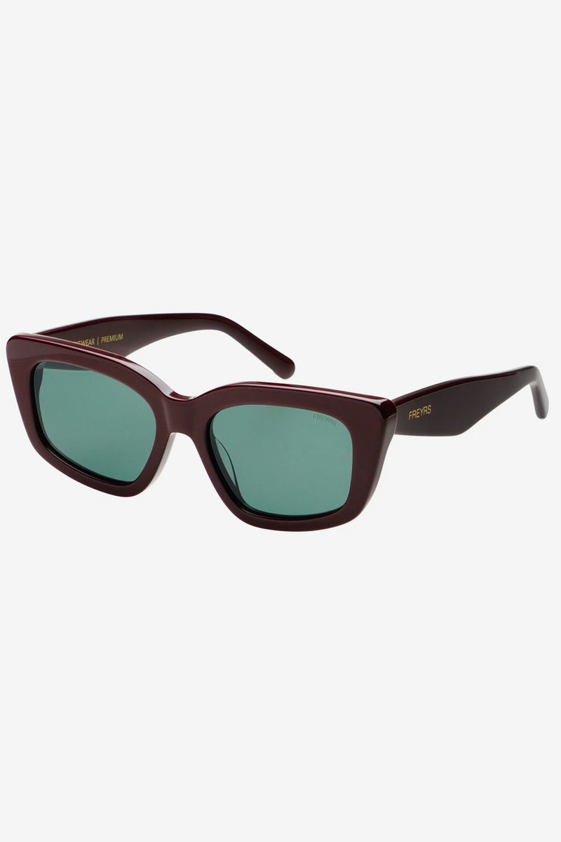 Beatrix Burgundy Acetate Cat Eye Sunglasses