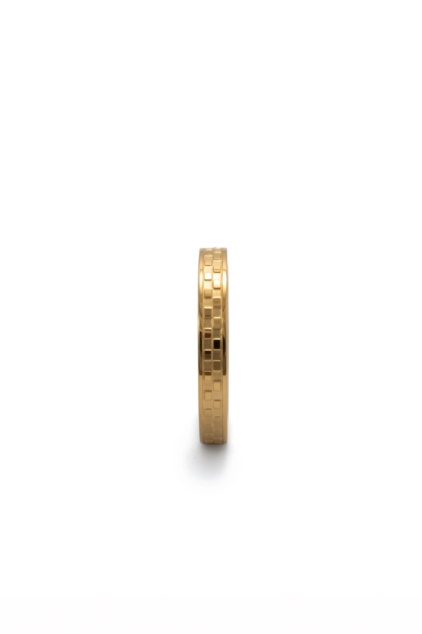 Chess Gold Textured Ring