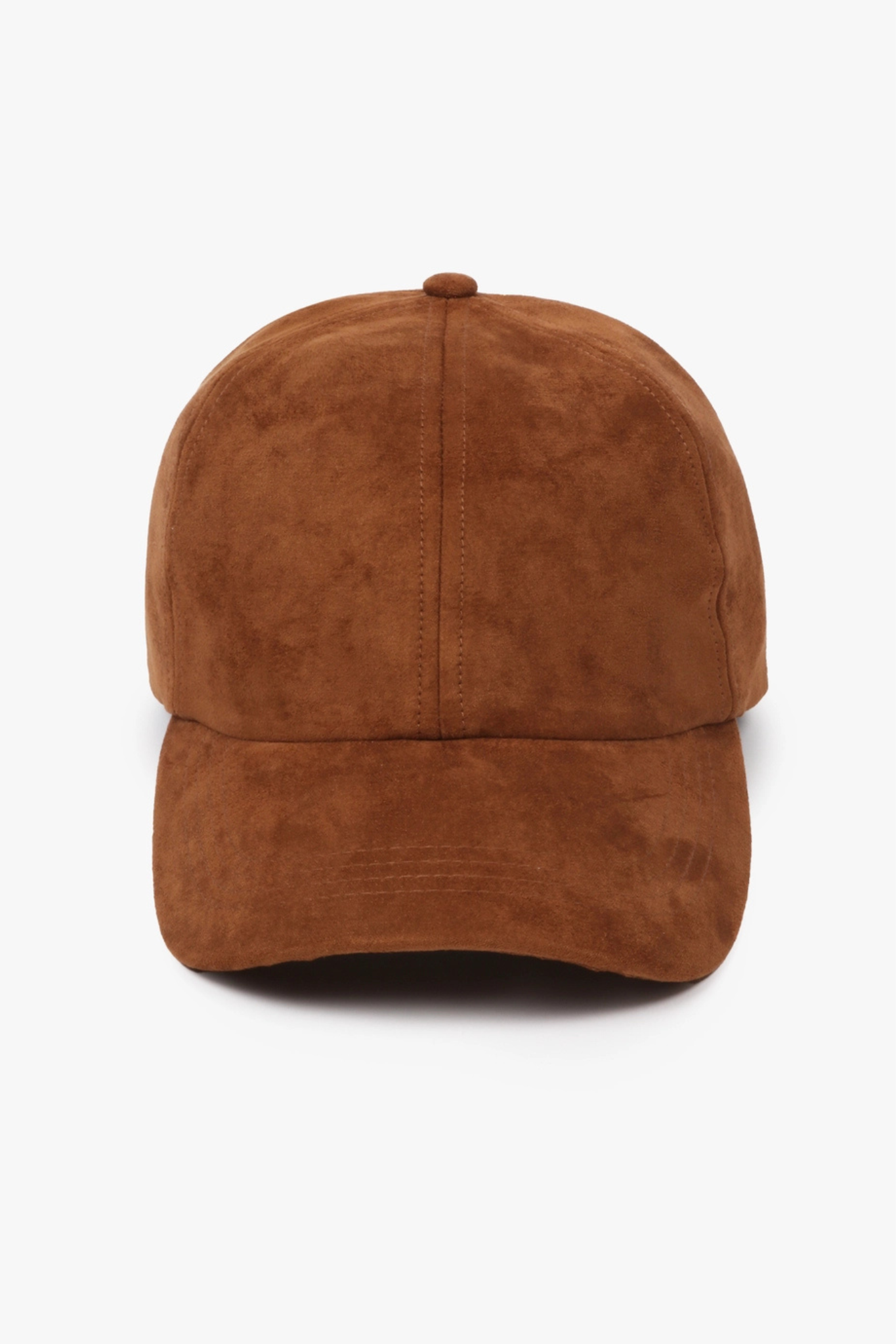 Cognac Suede Ball Cap