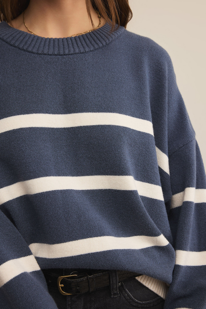 Jordane Storm Cloud Striped Sweater