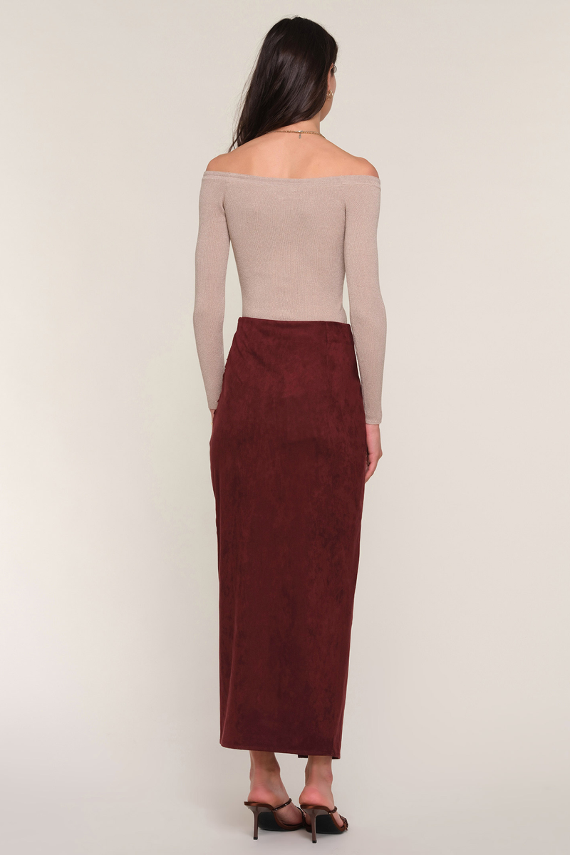 Sampaio Oxblood Skirt