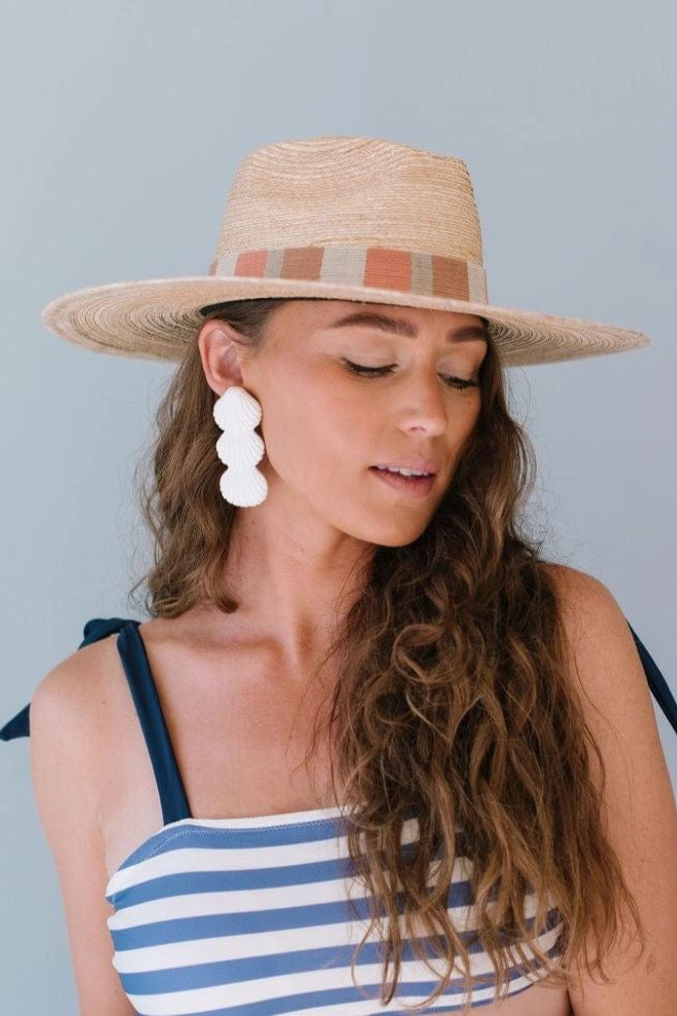 Sugar Cane Seashell Earrings