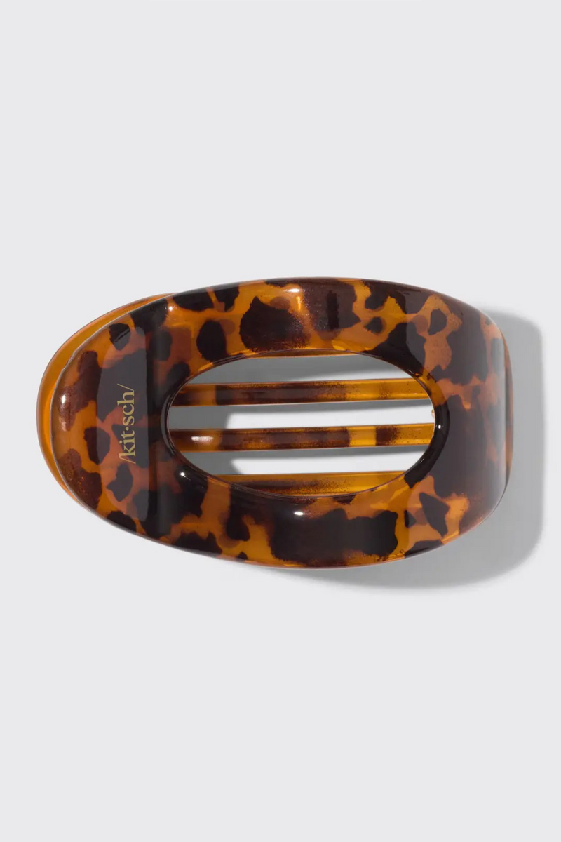 Large Tort Flat Claw Clip