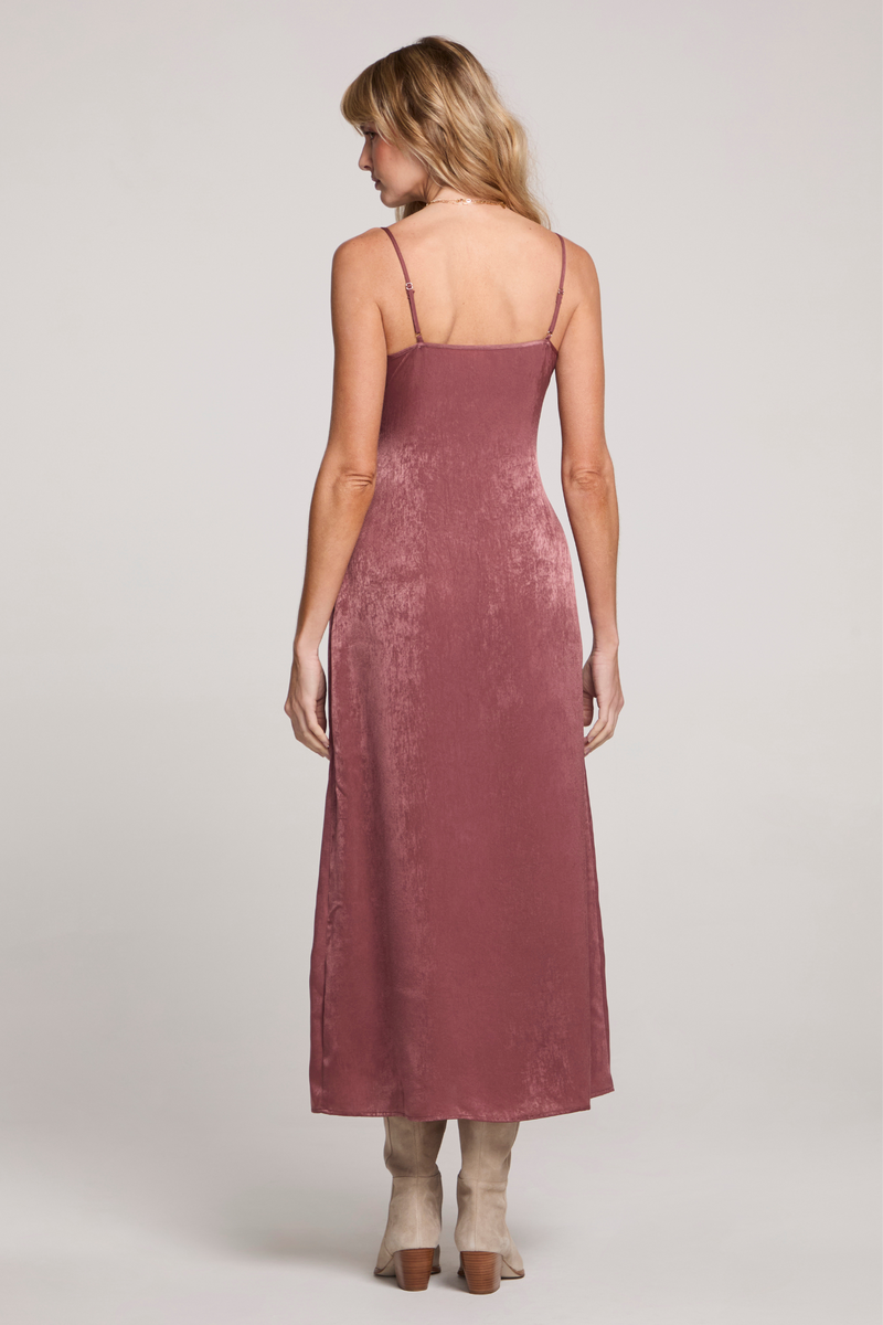 Isabella Sangria Midi Dress