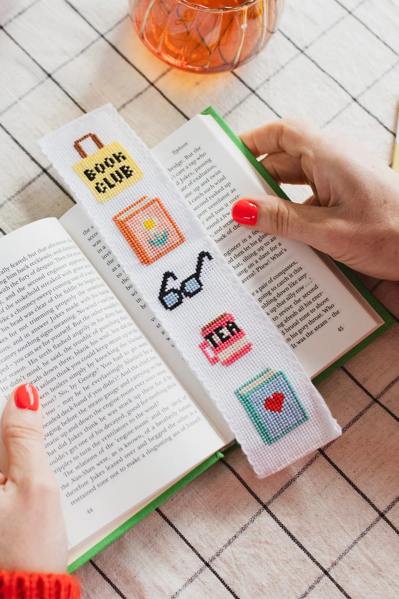 Mugs Bookmark Cross Stitch Kit