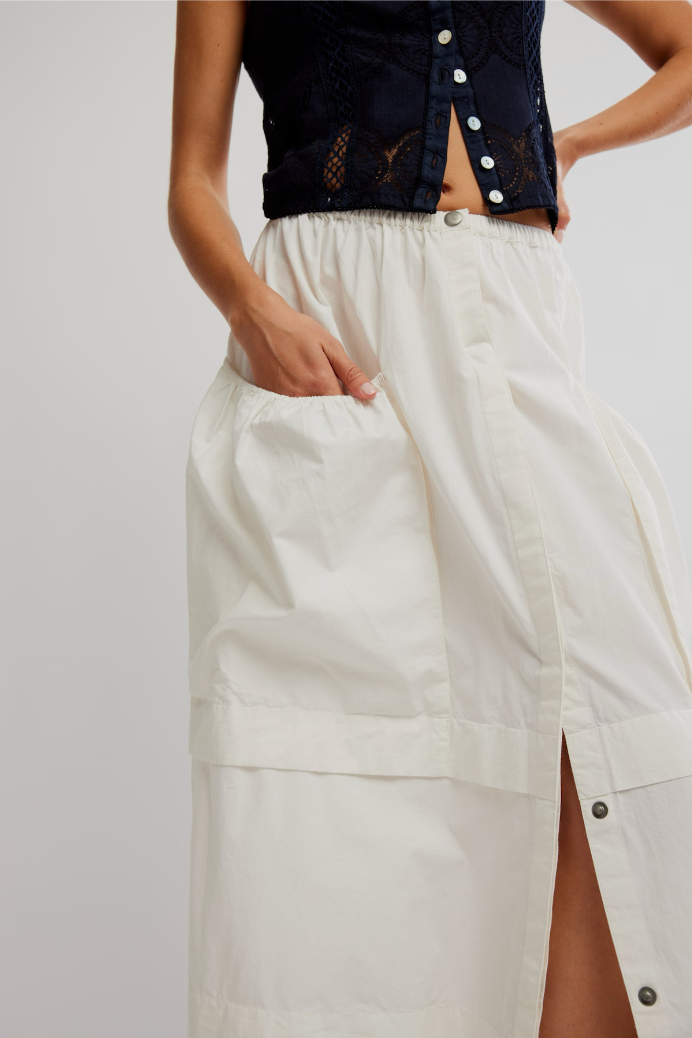 Eloise Clean Ivory Maxi Skirt